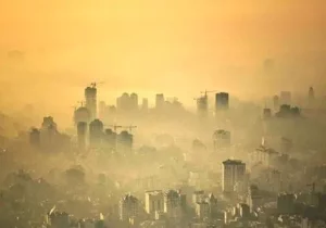 تصویری هولناک از آلودگی هوای امروز صبح تهران