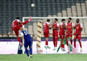 پوشش زنده بازی شمس آذر مقابل پرسپولیس + گلها و لحظات حساس بازی